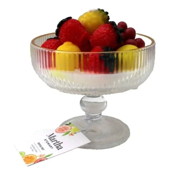 New Limited Edition Martha Stewart Tropical Fruit Cocktail Candle Room Decor - Picture 1 of 3